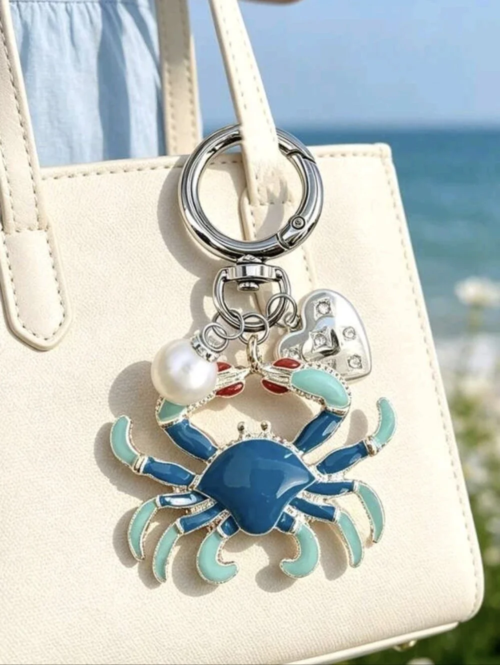 Crab Bag Charm/ Keychain NEW